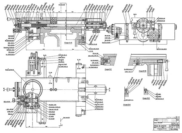 Суппорт верстата Schaublin-150 токарно-гвинторізного верстата Schaublin 150